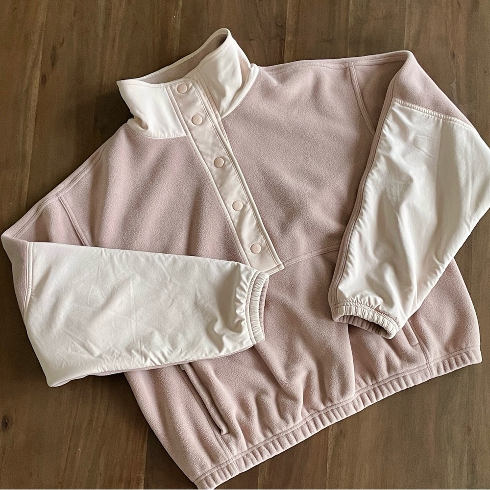 Athleta Overlook Microfleece Pullover Size Small - image 1